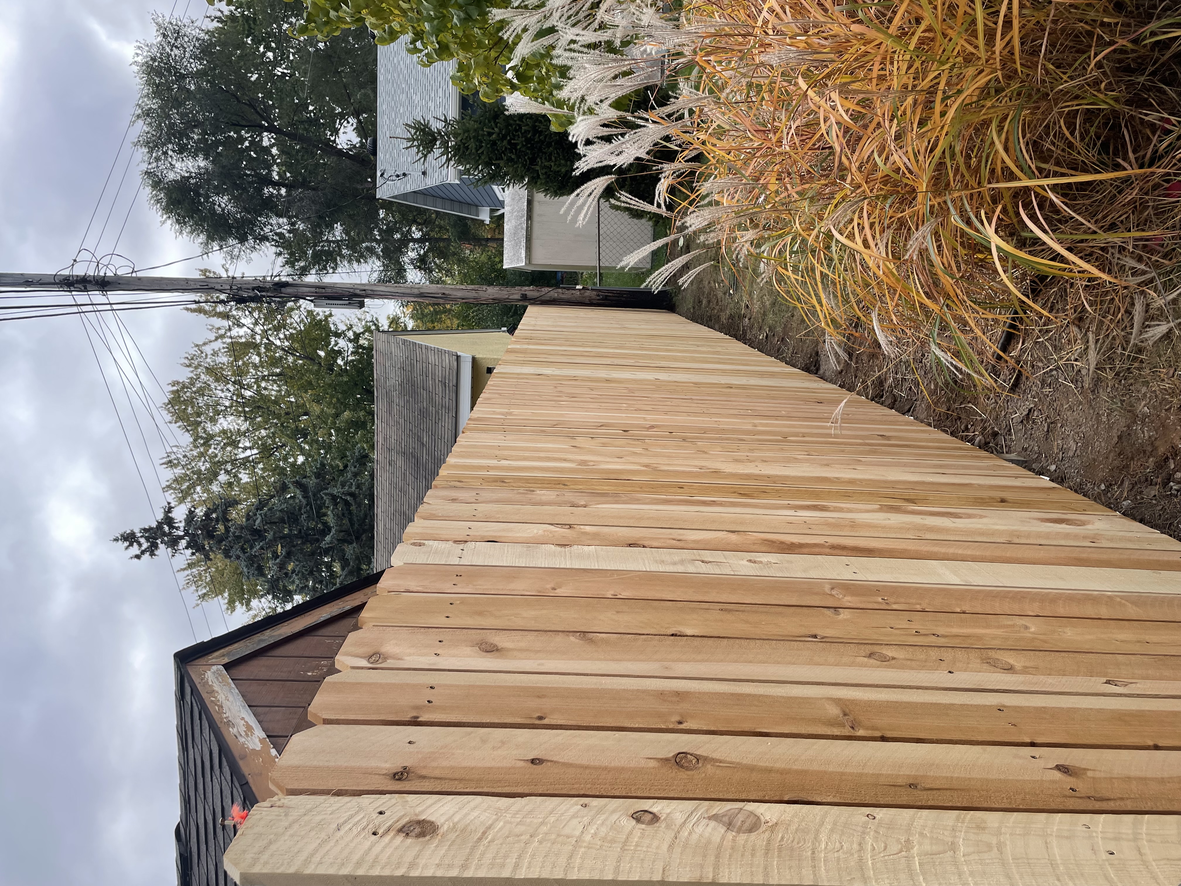 Cedar Fence Installation